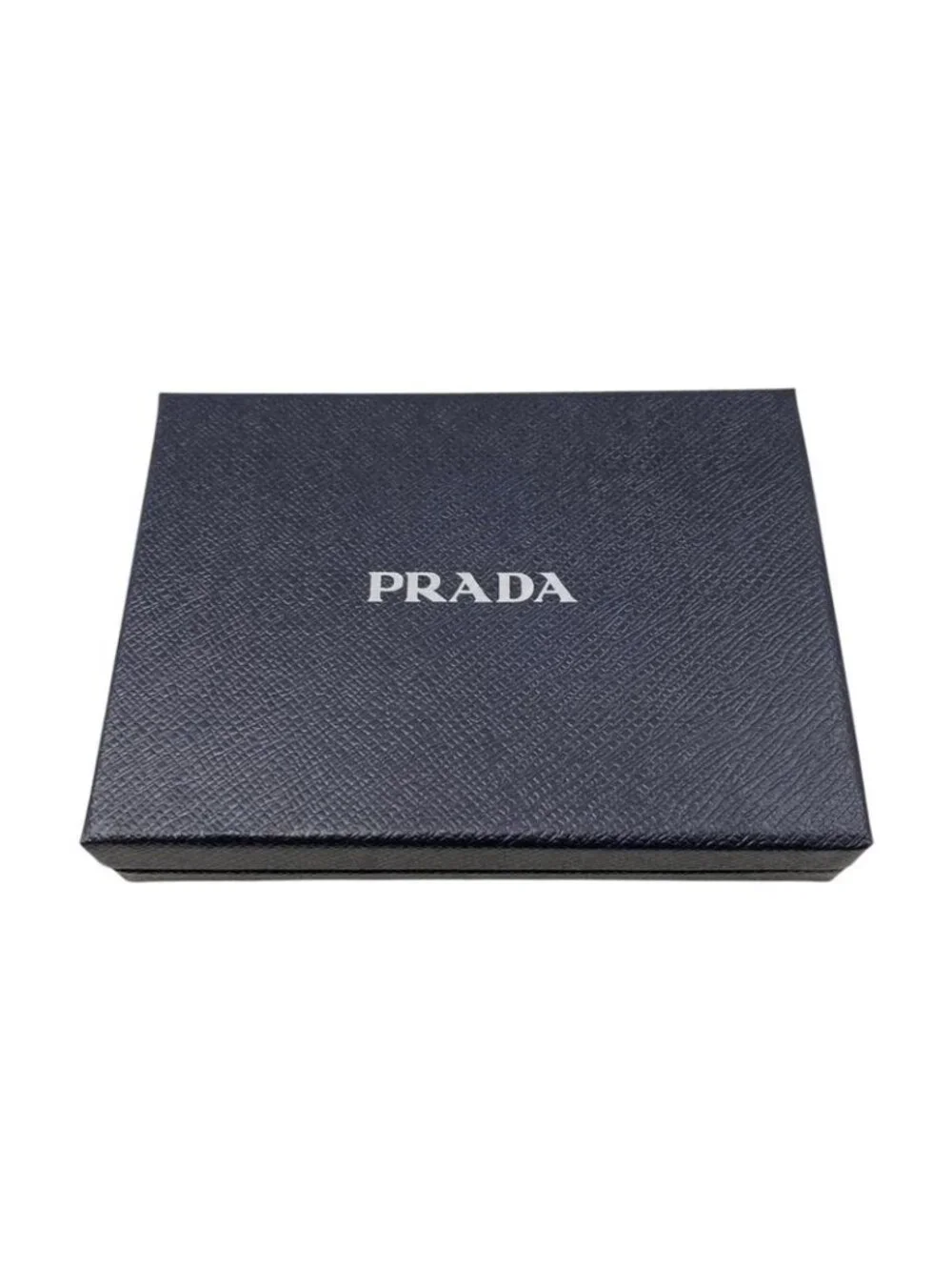Prada Card Case Passport Calf Leather Triangle Logo - Picture 9 of 9